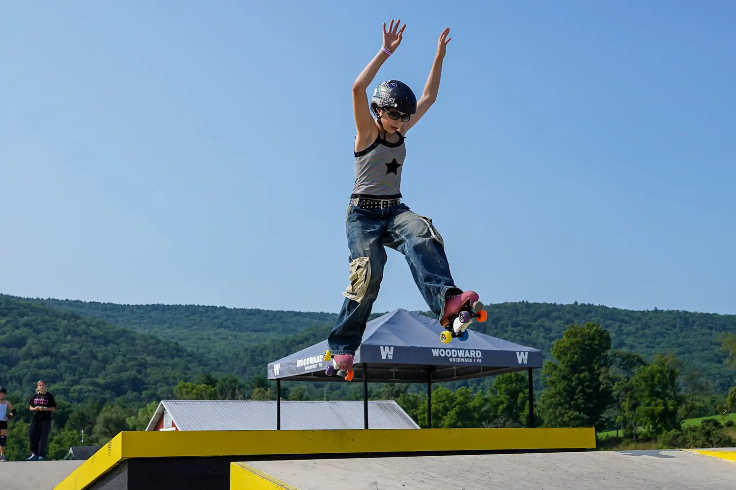 Big air on the roller skates