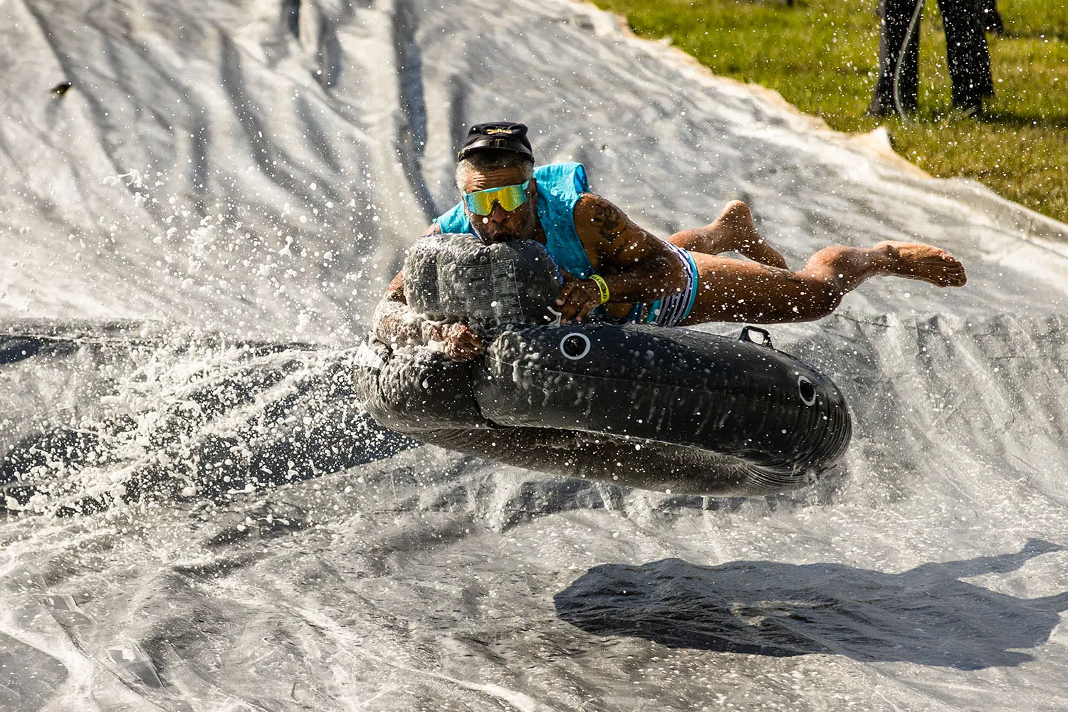 Slip & Slide air time.
